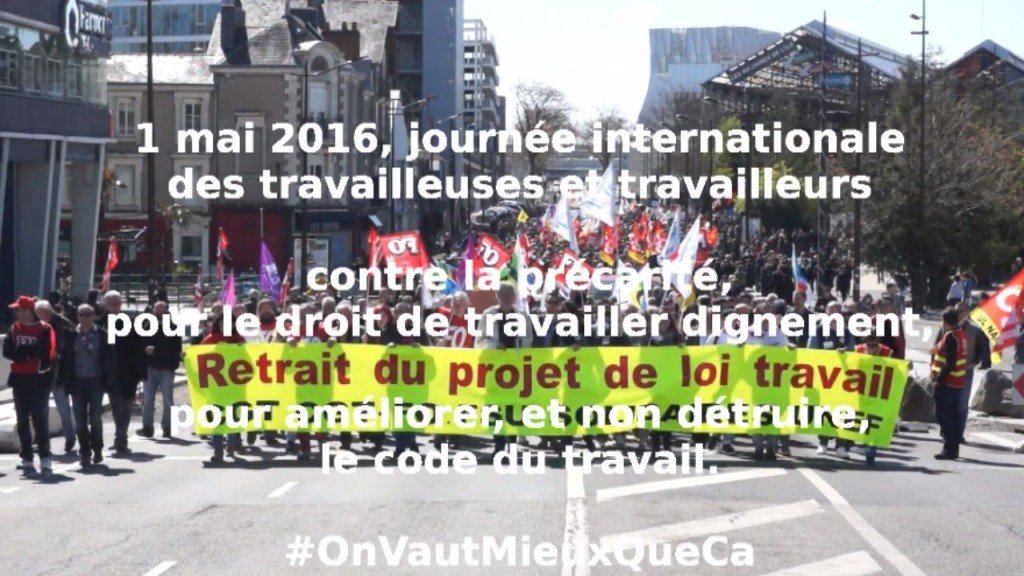 "protest against Loi ElKhomri ; recurrent demonstrations in Paris"