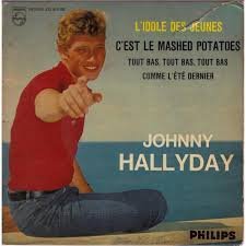 "Album poster of Johnny Halliday in 60's"