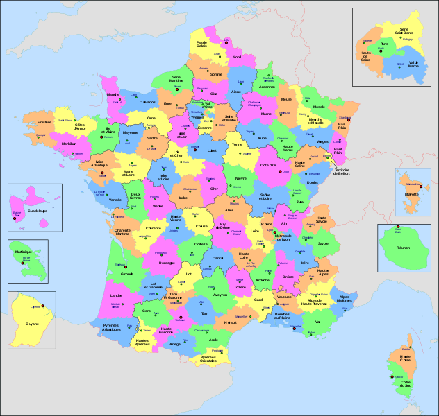 "French Geography - Départements français"