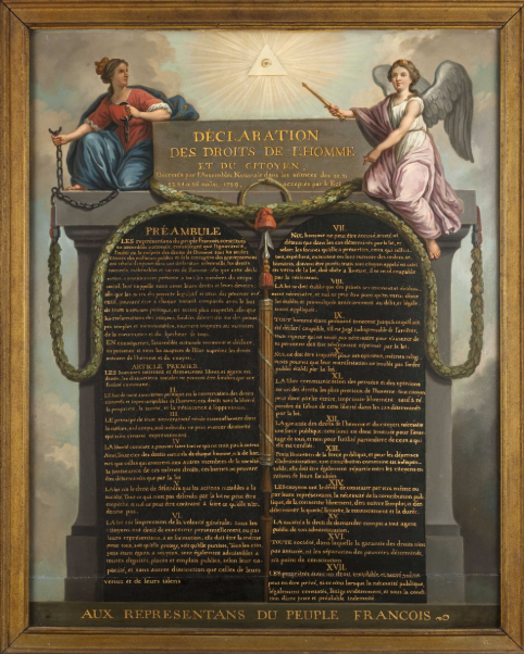 "French Symbols - Déclaration des droits de l'homme et du citoyen du 26 août 1789"